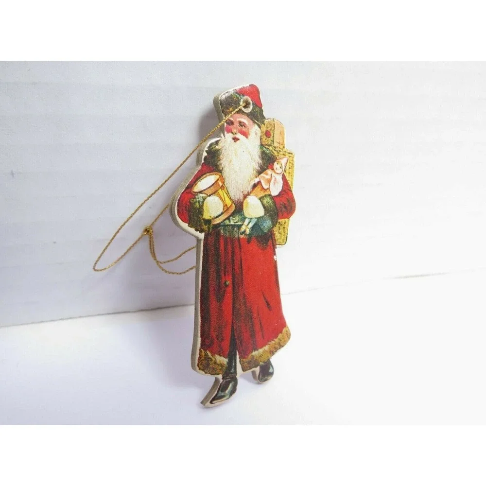 Vintage Antique SANTA CLAUSE Christmas Ornament‎ Tree Decoration Merrimack 1977